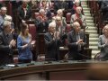 Il Presidente Mattarella  alla Camera dei Deputati con i partigiani